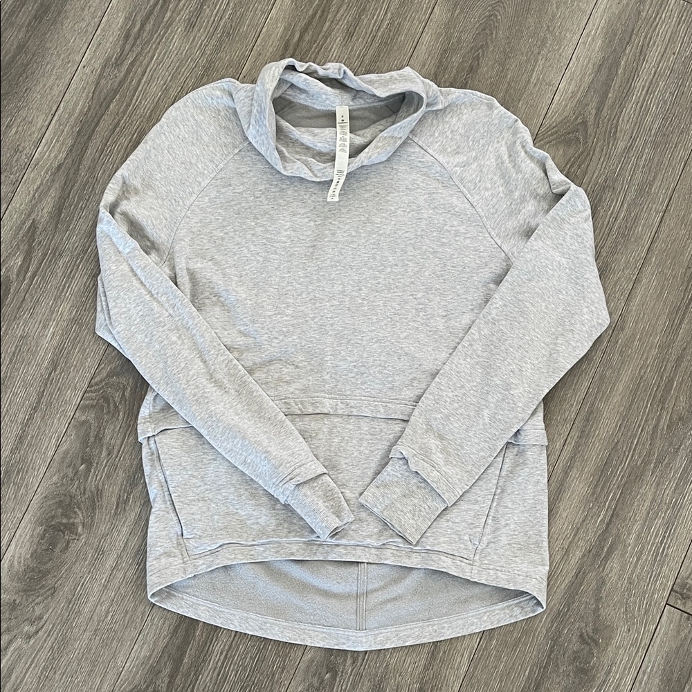 lululemon athletica Light Gray Cowl Neck Sweatershirt